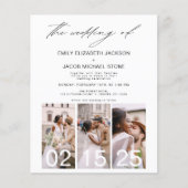 Begroting De bruiloft van de minimalistische QR-co (Voorkant)