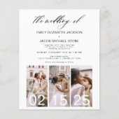 Begroting De bruiloft van de minimalistische QR-co (Voorkant)