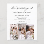 Begroting De bruiloft van de minimalistische QR-co (Voorkant)