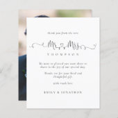 Begroting de heer Mrs Rings Script Photo WeddingBe (Voorkant / Achterkant)