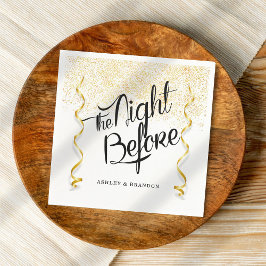 Begroting de nacht voor de repetitie van Napkins Servet