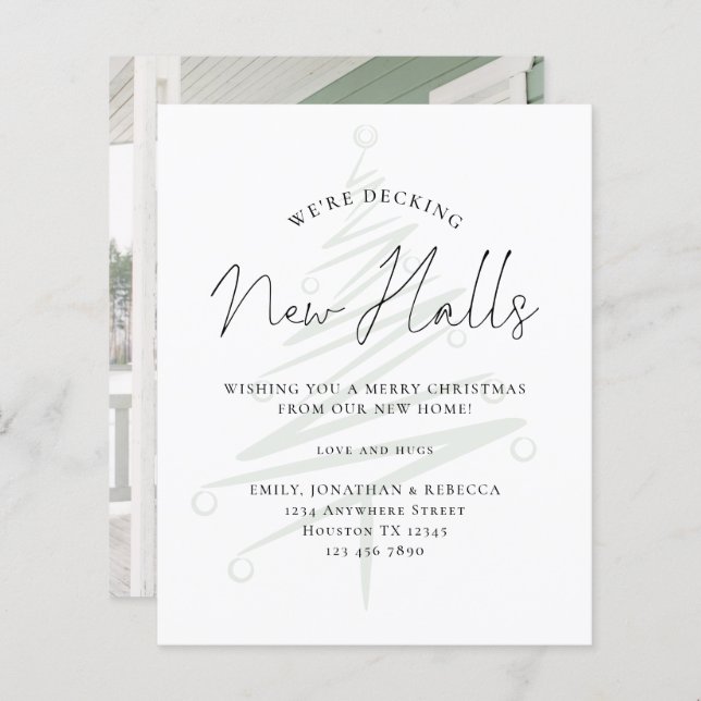 Begroting decodeert nieuwe zalen met kersttint-Kaa (Voorkant / Achterkant)