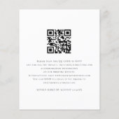 Begroting die geHitd manuscript QR Wedding uitnodi (Achterkant)