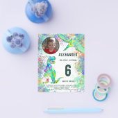 Begroting Dinosaur Birthday Party Flyer (Enkel)