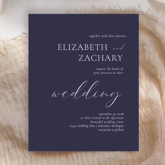 Begroting donkere marineafroep blauw handschrift b