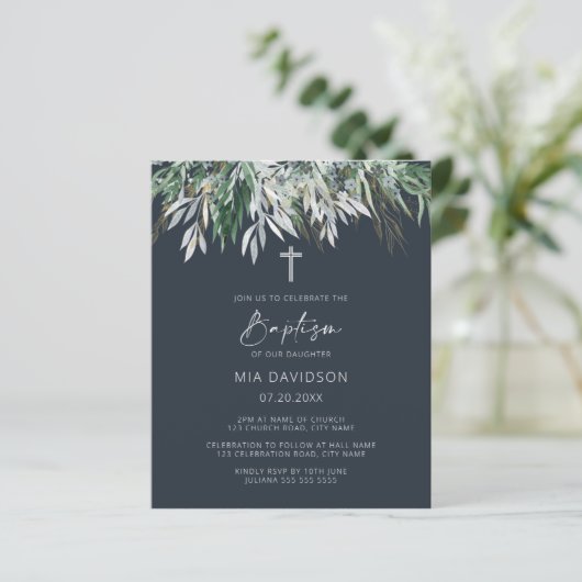 Begroting donkere marineblauw blauw bladerblauw bl (Staand voorkant)