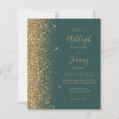 Begroting donkergroene gouden weddenschappen (Voorkant)