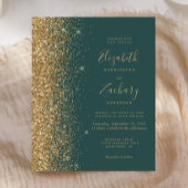 Begroting donkergroene gouden weddenschappen