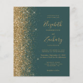 Begroting donkergroene gouden weddenschappen (Voorkant)