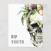 Begroting Dood aan mijn 20e verjaardag schedel (Achterkant)