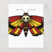 Begroting Dood tot 20s 'Birthday Moth and Skull De (Achterkant)
