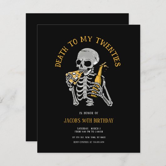 Begroting Dood voor Uitnodiging 2010 (Voorkant / Achterkant)