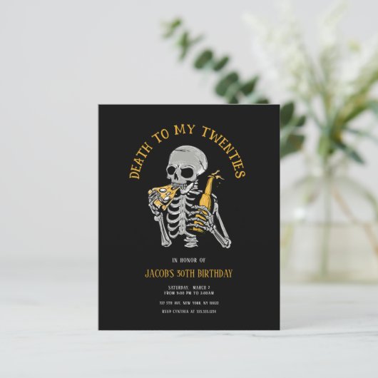 Begroting Dood voor Uitnodiging 2010 (Staand voorkant)