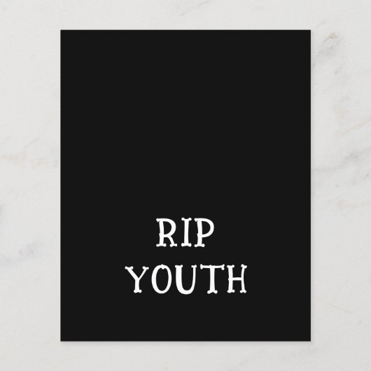 Begroting Dood voor Uitnodiging 2010 (Achterkant)