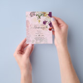 BEGROTING DOOP Uitnodigen Doopfeest Bautizo Bautis Flyer (Hand)