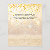 BEGROTING DOOP Uitnodigen Doopfeest Bautizo Bautis Flyer (Achterkant)