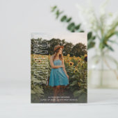 Begroting drie Afstuderen aankondiging van het typ (Staand voorkant)