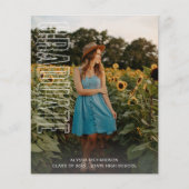 Begroting drie Afstuderen aankondiging van het typ (Voorkant)