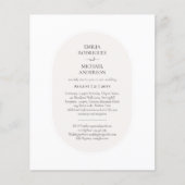 BEGROTING Dubbelzijdig BILINGUAL bruiloft wit beig (Voorkant)