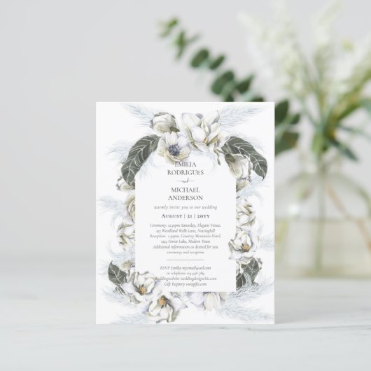 BEGROTING Dubbelzijdig tweedubbel huwelijk witte F (Staand voorkant)