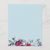 Begroting dusty blue burgundy chic bruiloft (Achterkant)