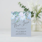 Begroting DUSTY BLUE Foliage Weddenschap (Staand voorkant)