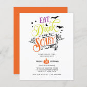 BEGROTING Eat Drink en eng Halloween Basparty (Voorkant / Achterkant)