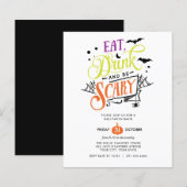 BEGROTING Eat Drink en eng Halloween Basparty (Voorkant / Achterkant)