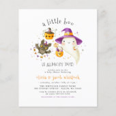 Begroting een beetje Boo Halloween Herfst Baby sho (Voorkant)