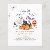 Begroting een klein Baby shower van de Boo Cute Ca (Voorkant)