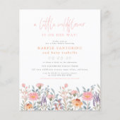 Begroting een klein Baby shower van het meisje van (Voorkant)