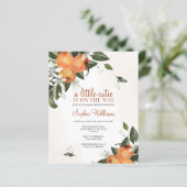 Begroting een kleine uitnodiging tot Baby shower b (Staand voorkant)