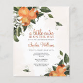 Begroting een kleine uitnodiging tot Baby shower b (Voorkant)