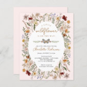 Begroting een kleine uitnodiging tot Baby shower v (Voorkant / Achterkant)