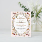 Begroting een kleine uitnodiging tot Baby shower v (Staand voorkant)