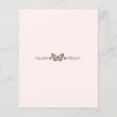 Begroting een kleine uitnodiging tot Baby shower v (Achterkant)