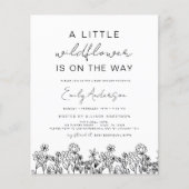 Begroting een kleine uitnodiging tot Baby shower v Flyer (Voorkant)