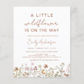 Begroting een kleine uitnodiging tot Baby shower v Flyer (Voorkant)