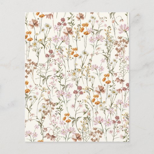 Begroting een kleine uitnodiging tot Baby shower v Flyer (Achterkant)