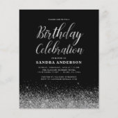 Begroting eender welke Age Birthday Silver Black G (Voorkant)