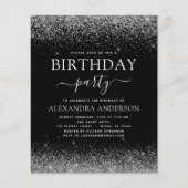 Begroting eender welke Age Birthday Silver Black G Flyer (Voorkant)