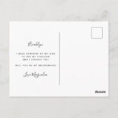 BEGROTING Eenvoudig dress-briefvormig voorstel Kaa Briefkaart (Achterkant)