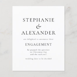 Begroting Eenvoudig tekst Verloving bekendmaking