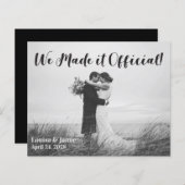 BEGROTING eenvoudig We hebben het officieel aangek (Voorkant / Achterkant)