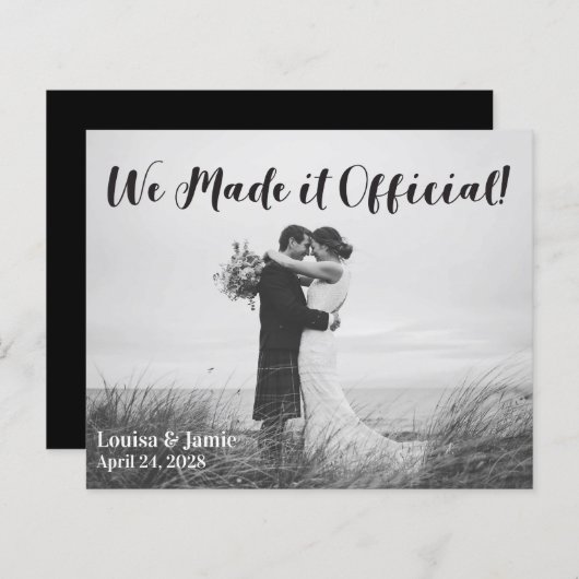 BEGROTING eenvoudig We hebben het officieel aangek (Voorkant / Achterkant)