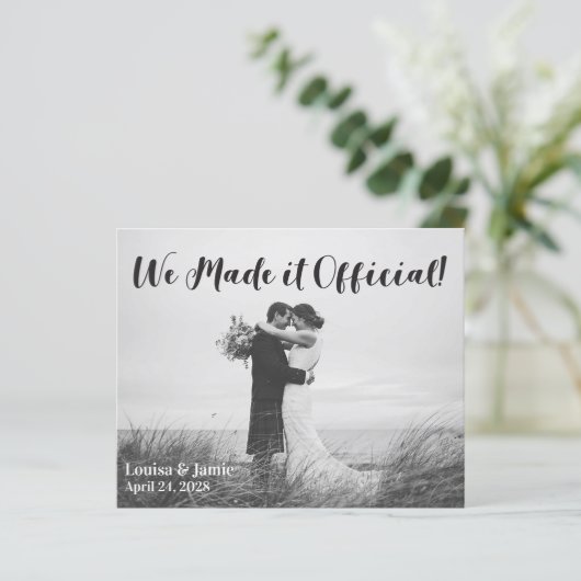 BEGROTING eenvoudig We hebben het officieel aangek (Staand voorkant)