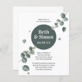 Begroting Eenvoudige botanische afval laat groen h (Voorkant / Achterkant)