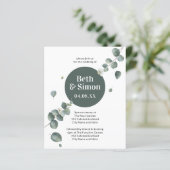 Begroting Eenvoudige botanische afval laat groen h (Staand voorkant)