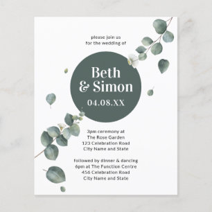 Begroting Eenvoudige botanische afval laat groen h