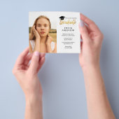 BEGROTING Eenvoudige Moderne GraduPartij Flyer (Hand)